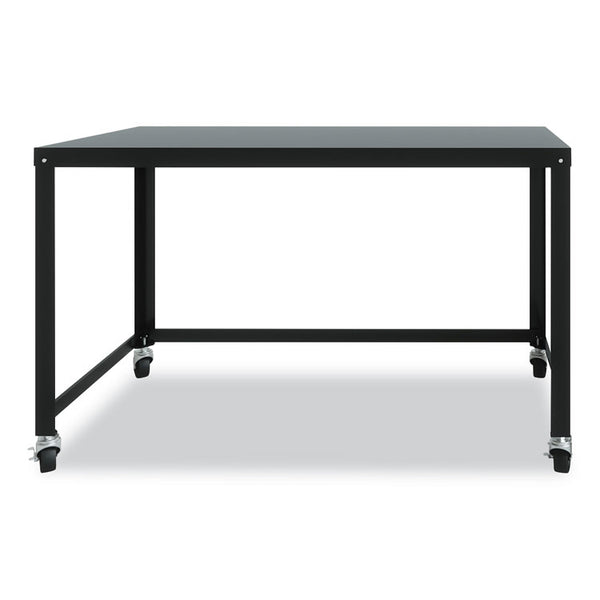Hirsh Industries® RTA Mobile Desk, 47.45 x 23.88 x 29.6, Black, Ships in 4-6 Business Days (HID21113)