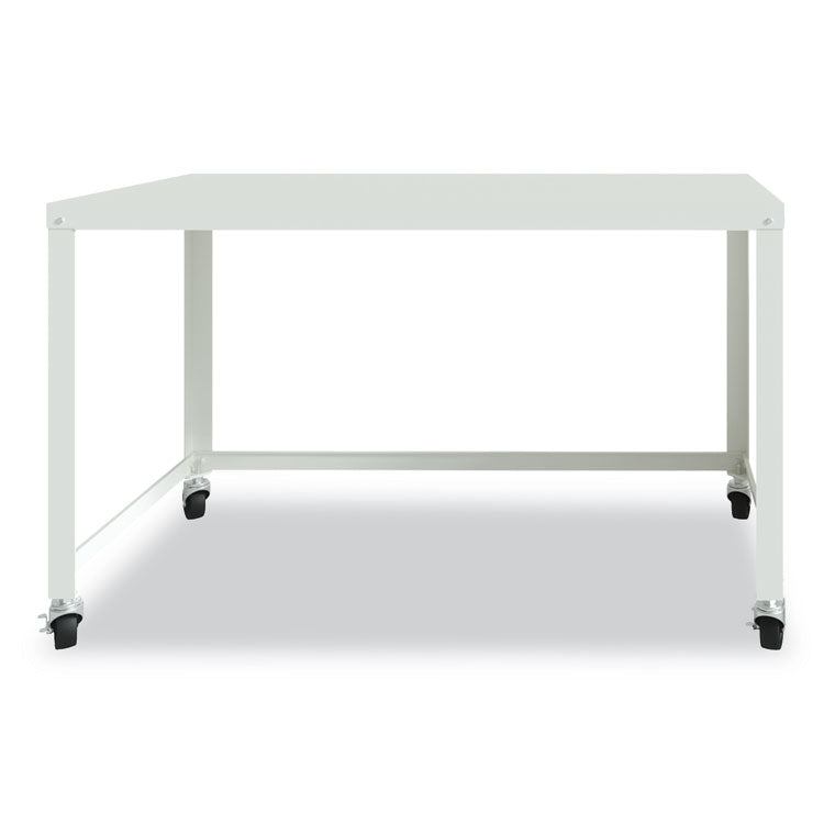 Hirsh Industries® RTA Mobile Desk, 47.45 x 23.88 x 29.6, White, Ships in 4-6 Business Days (HID21114)