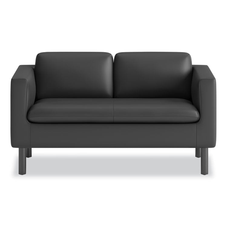 HON® Parkwyn Series Loveseat, 53.5w x 26.75d x 29h, Black (HONVP3LLOVEBLK)