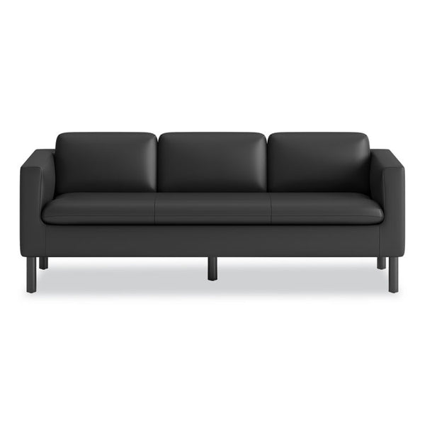 HON® Parkwyn Series Sofa, 77w x 26.75d x 29h, Black (HONVP3LSOFABLK)