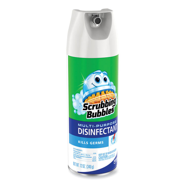 Scrubbing Bubbles® Multi-Purpose Disinfectant Spray, 12 oz Aerosol Spray, 12/Carton (SJN613104) Case of 12