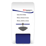 SC Johnson Professional® Cleanse Hand, Hair and Body Dispenser, 2 L, 6.4 x 5.7 x 11.5, White/Blue, 15/Carton (SJNSHW2LDP)