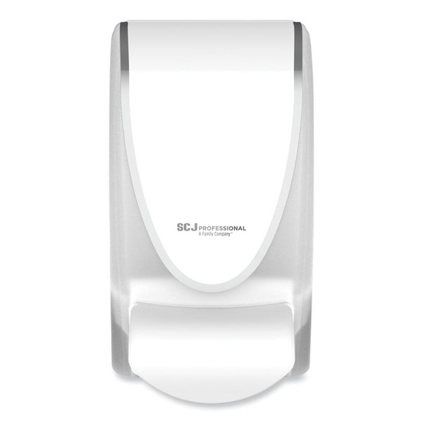 SC Johnson Professional® Transparent Manual Dispenser, 1 L, 4.92 x 4.6 x 9.25, White, 15/Carton (SJNTPW1LDS)