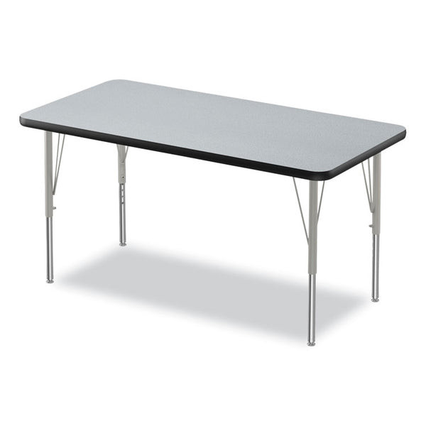 Correll® Height-Adjustable Activity Tables, Rectangular, 48w x 24d x 10h, Gray Granite, 4/Pallet, Ships in 4-6 Business Days (CRL2448TF15954P)