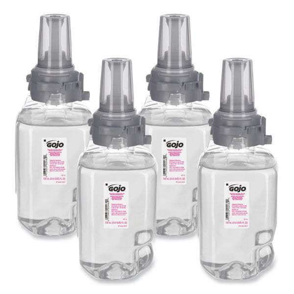 GOJO® Antibacterial Foam Hand Wash Refill for ADX-7 Dispensers, Plum Scent, 700 mL, 4/Carton (GOJ871204)