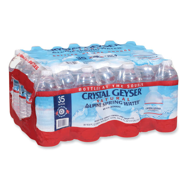Crystal Geyser® Natural Alpine Spring Water, 16.9 oz Bottle, 35/Carton (CGW35001CTDEP)