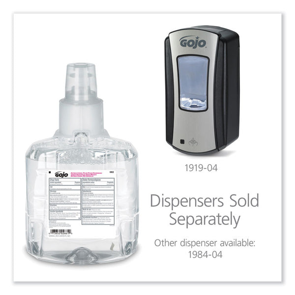 GOJO® Antibacterial Foam Hand Wash Refill, For LTX-12 Dispenser, Plum Scent, 1,200 mL Refill (GOJ191202EA)