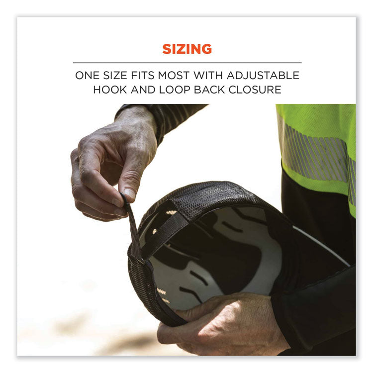 ergodyne® Skullerz 8946 Baseball Cap, Cotton/Polyester, One Size Fits Most, Black, Ships in 1-3 Business Days (EGO23400) Each