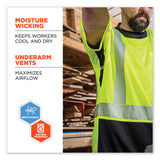 ergodyne® GloWear 8283BK Class 2 Lightweight Performance Hi-Vis T-Shirt, Polyester, Small, Lime, Ships in 1-3 Business Days (EGO23502) Each