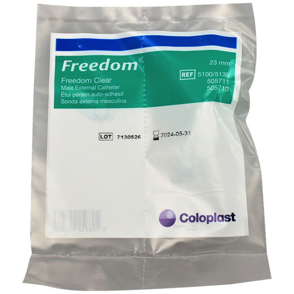 Freedom Clear® Male External Catheter Self-Adhesive Seal Silicone Small (331548_EA) 1/EA