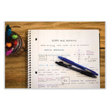 Zebra® Z-Grip Ballpoint Pen, Retractable, Medium 0.7 mm, Black Ink, Clear/Black Barrel, 30/Pack (ZEB25130)