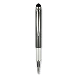 Zebra® StylusPen Telescopic Ballpoint Pen/Stylus, Retractable, Medium 1 mm, Black Ink, Blue/Gray Barrel, 2/Pack (ZEB33602) Pack of 2