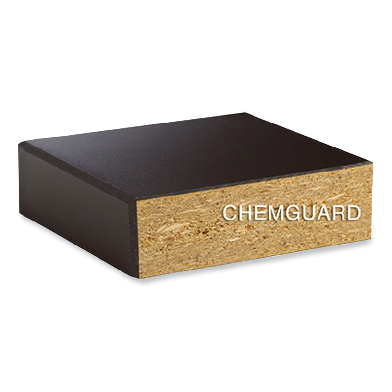 Diversified Woodcrafts Classroom Science Table, 72w x 30d x 30h, Black ChemGuard High Pressure Laminate (HPL) Top, Oak Base (DVWP7152BK30N) Each