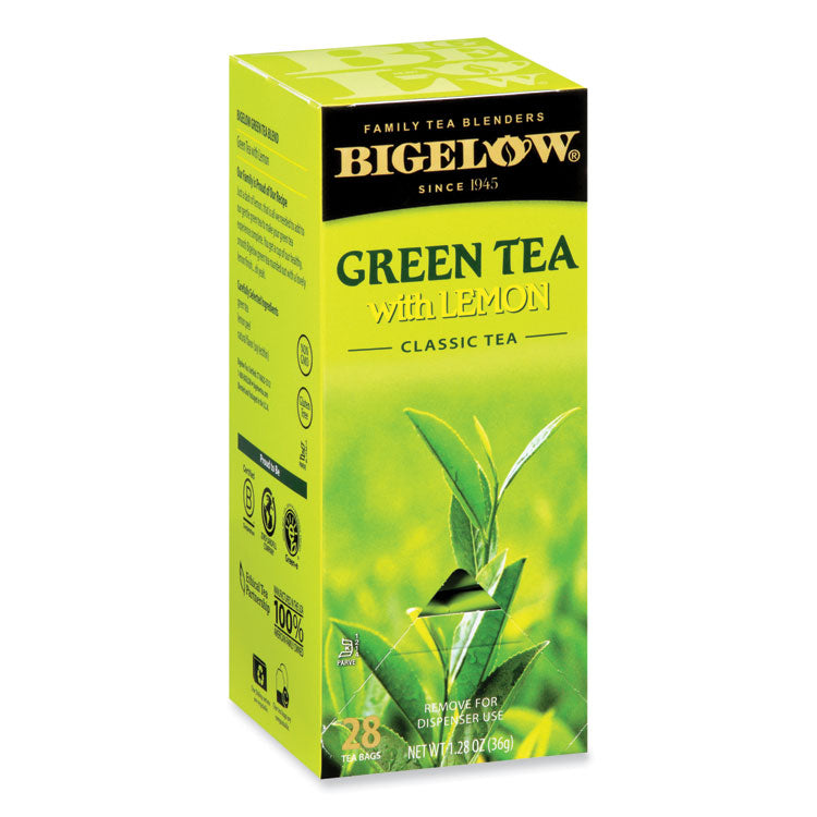 Bigelow® Green Tea with Lemon, Lemon, 0.34 lbs, 28/Box (BTC10346)