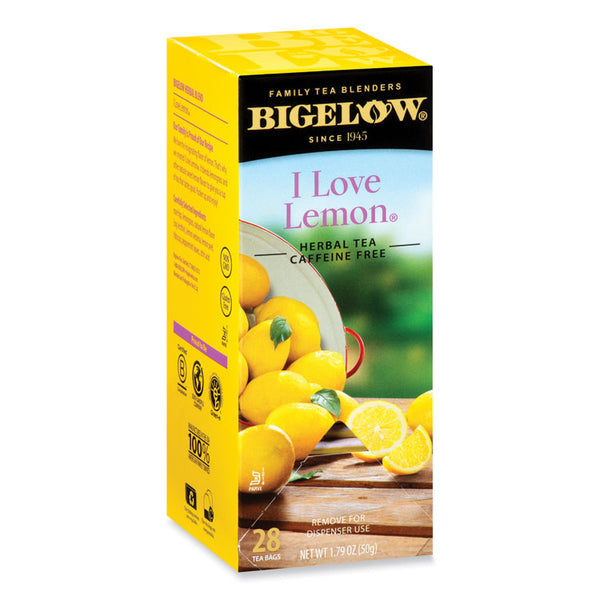 Bigelow® I Love Lemon Herbal Tea, 0.06 oz Tea Bag, 28/Box (BTCRCB003991)