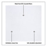 Hoffmaster® Linen-Like Natural Flat Pack Napkin, Ultraply, 16" x 16", White, 1,200/Carton (HFM125702)