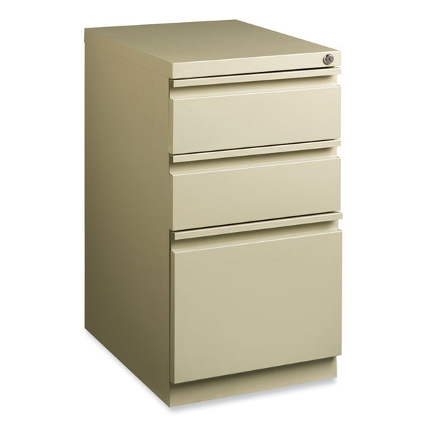 Hirsh Industries® Full-Width Pull 20 Deep Mobile Pedestal File, Box/Box/File, Letter, Putty, 15 x 19.88 x 27.75, Ships in 4-6 Business Days (HID18574)