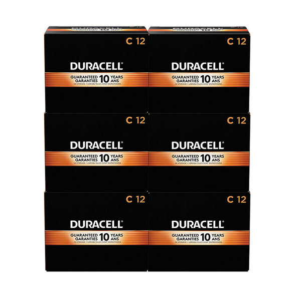 Duracell® CopperTop Alkaline C Batteries, 72/Carton (DURMN1400) Case of 72