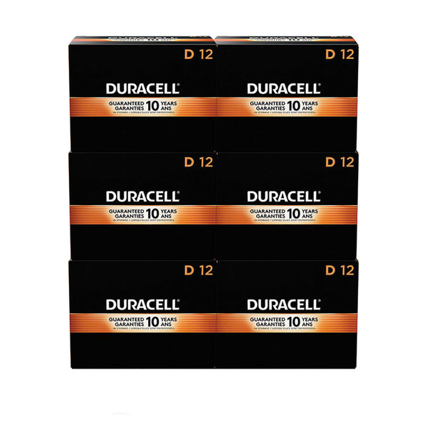 Duracell® CopperTop Alkaline D Batteries, 72/Carton (DURMN1300BKD) 72 CT