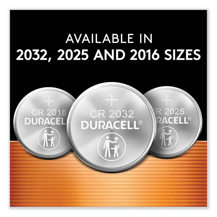 Duracell® Lithium Coin Batteries, 2025, 2/Pack (DURDL2025B2PK) Pack of 2