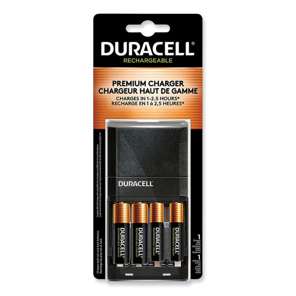 Duracell® ION SPEED 4000 Hi-Performance Charger, Includes 2 AA and 2 AAA NiMH Batteries (DURCEF27)