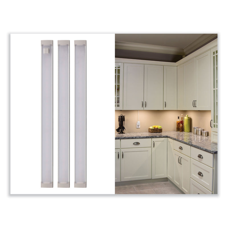 BLACK+DECKER LED Under Cabinet Lighting Three-Bar Kit, 0.78w x 0.39h (BOSLEDUC93WK) Each