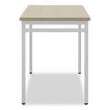 Safco Ready Home Office Desk, 45.5" x 23.5" to 29.5", Beige/White, Ships in 1-3 Business Days (SAF5508WHNA)