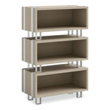 Safco Ready Home Office Small Stackable Storage, 1-Shelf, 24w x 12d x 12.25h, Beige/White, Ships in 1-3 Business Days (SAF5510WHNA)