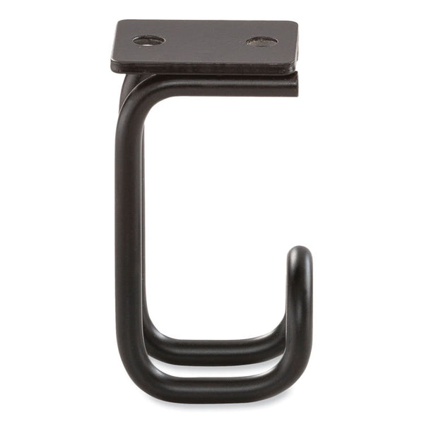 Safco® Table Hooks, 1.25 x 1.75 x 3.25, Black, 6/Pack, Ships in 1-3 Business Days (SAF2254BL) Each