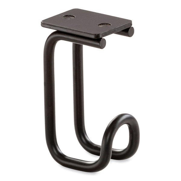 Safco® Table Hooks, 1.25 x 1.75 x 3.25, Black, 6/Pack, Ships in 1-3 Business Days (SAF2254BL) Each