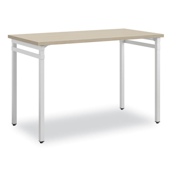 Safco Ready Home Office Desk, 45.5" x 23.5" to 29.5", Beige/White, Ships in 1-3 Business Days (SAF5508WHNA)