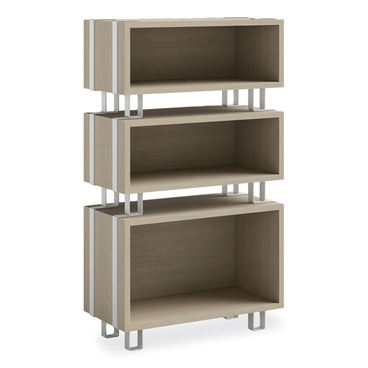 Safco Ready Home Office Large Stackable Storage, 1-Shelf, 24w x 12d x 17.25h, Beige/White, Ships in 1-3 Business Days (SAF5509WHNA)