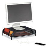 Safco® Powered Onyx Monitor Stand, 18.25" x 11.75" x 4.5", Black, Ships in 1-3 Business Days (SAF3230BL) Each