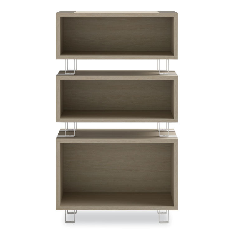 Safco Ready Home Office Large Stackable Storage, 1-Shelf, 24w x 12d x 17.25h, Beige/White, Ships in 1-3 Business Days (SAF5509WHNA)