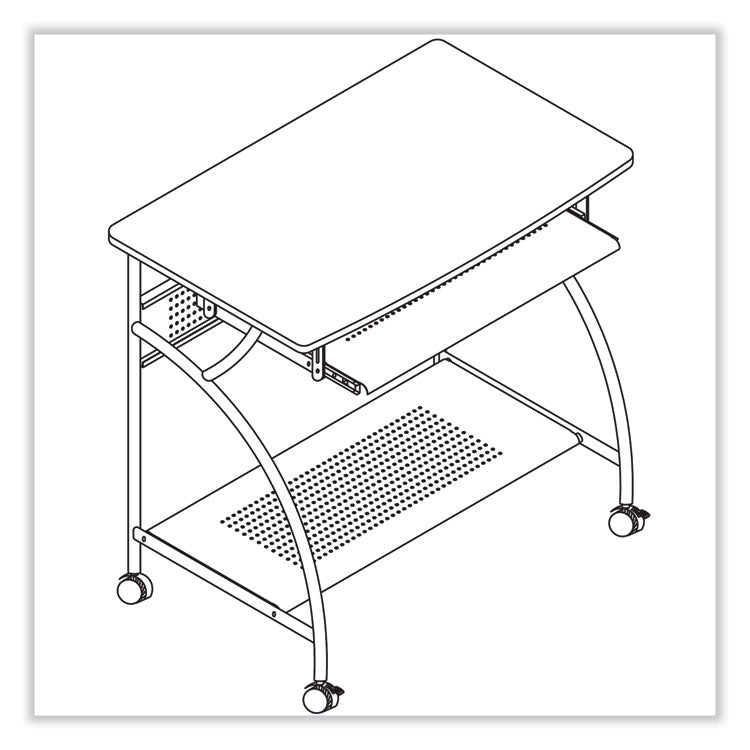 Safco® Eastwinds Series Argo PC Workstation, 31.5" x 19.75" x 30.25", Medium Cherry, Ships in 1-3 Business Days (SAF947MEC)