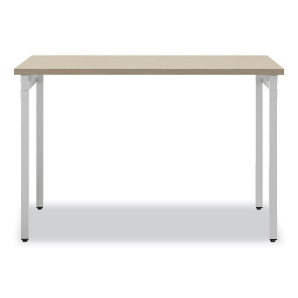 Safco Ready Home Office Desk, 45.5" x 23.5" to 29.5", Beige/White, Ships in 1-3 Business Days (SAF5508WHNA)