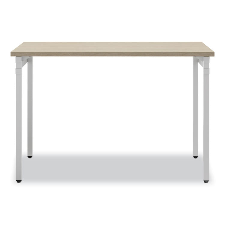 Safco Ready Home Office Desk, 45.5" x 23.5" to 29.5", Beige/White, Ships in 1-3 Business Days (SAF5508WHNA)