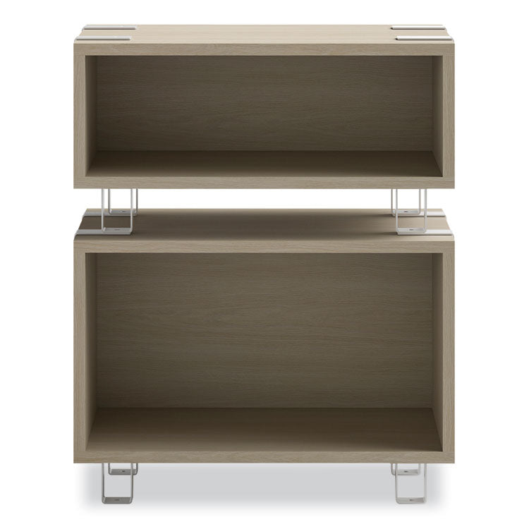 Safco Ready Home Office Large Stackable Storage, 1-Shelf, 24w x 12d x 17.25h, Beige/White, Ships in 1-3 Business Days (SAF5509WHNA)