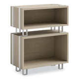 Safco Ready Home Office Small Stackable Storage, 1-Shelf, 24w x 12d x 12.25h, Beige/White, Ships in 1-3 Business Days (SAF5510WHNA)