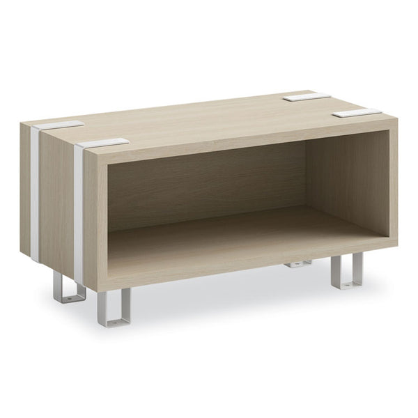 Safco Ready Home Office Small Stackable Storage, 1-Shelf, 24w x 12d x 12.25h, Beige/White, Ships in 1-3 Business Days (SAF5510WHNA)