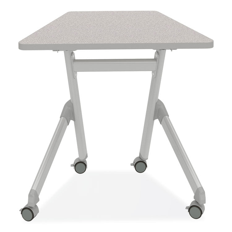 Safco® Learn Nesting Trapezoid Desk, 32.83" x 22.25" to 29.5", Gray, Ships in 1-3 Business Days (SAF1226GR)