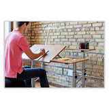 Safco® Height-Adjust Split Level Drafting Table, Rectangular/Square, 47.25x29.75x26 to 37.25, Medium Oak, Ships in 1-3 Business Days (SAF3965MO)