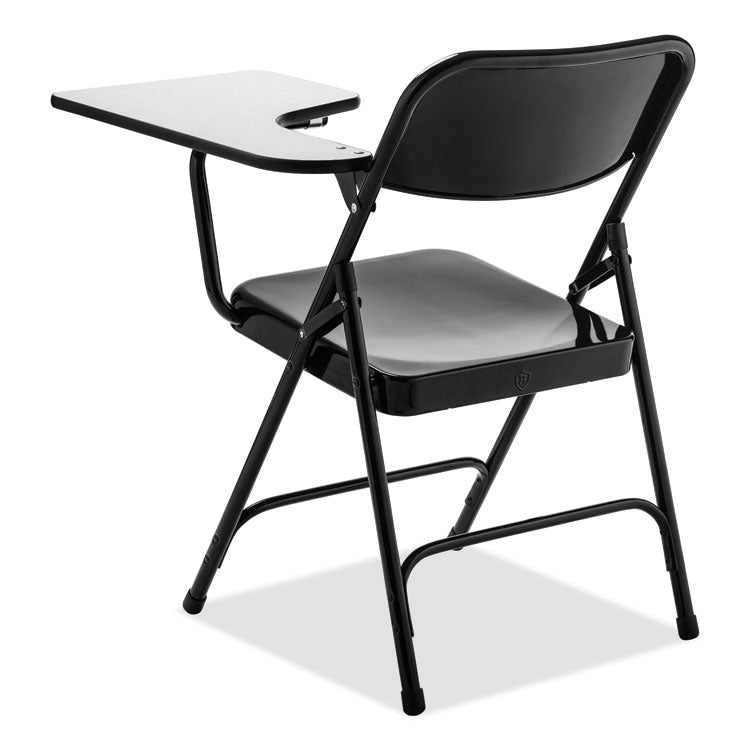 NPS® 5200 Series Left-Side Tablet-Arm Folding Chair, Supports 480 lb, 17.25" Seat Height, Black, 2/Carton, Ships in 1-3 Bus Days (NPS5210L) Case of 2