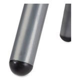 NPS® 6800 Series Height Adj Fabric Padded Swivel Stool, Supports 300 lb, 18"-25" Ht, Charcoal Seat/Gray Base,Ships in 1-3 Bus Days (NPS6820S02) Each