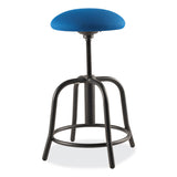 NPS® 6800 Series Height Adj Fabric Padded Seat Stool, Support 300lb, 18"-25" Ht, Cobalt Blue Seat/Black Base,Ships in 1-3 Bus Days (NPS6825S10) Each