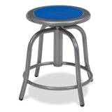 NPS® 6800 Series Height Adj Metal Seat Stool, Supports 300 lb, 18"-24" Seat Ht, Persian Blue Seat/Gray Base, Ships in 1-3 Bus Days (NPS682502) Each