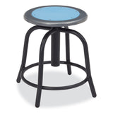 NPS® 6800 Series Height Adj Metal Seat Stool, Supports 300 lb, 18" to 24" Seat Ht, Blueberry Seat/Black Base,Ships in 1-3 Bus Days (NPS680510) Each