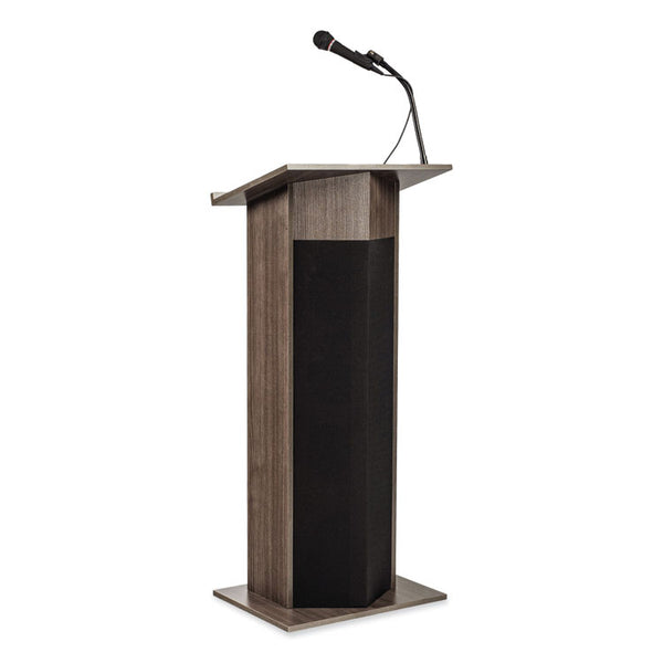 Oklahoma Sound® Power Plus Lectern, 22 x 17 x 46, Ribbonwood, Ships in 1-3 Business Days (NPS111PLSRW)