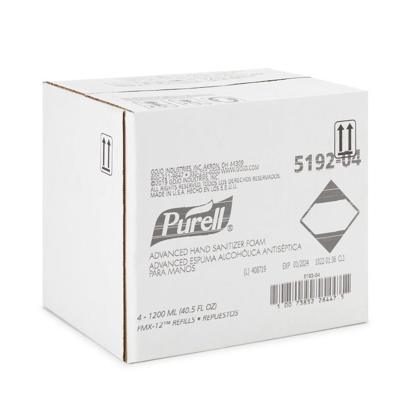 Purell® Advanced Hand Sanitizer 1,200 mL Ethyl Alcohol Foaming Dispenser Refill Bottle (1165682_CS) 4/CS