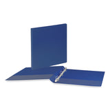 Universal® Slant D-Ring View Binder, 3 Rings, 1.5" Capacity, 11 x 8.5, Navy Blue (UNV20718)